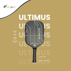Coliseo Ultimus Pro Pickleball Paddle – 16mm wide T700 Carbon Fiber Racket with Thermoformed Core